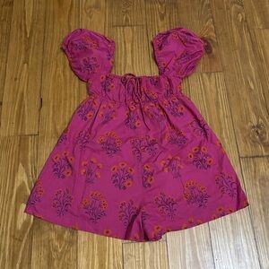 Urban Outfitters Size XS Pink Floral Romper, As seen on TV on Days of our lives